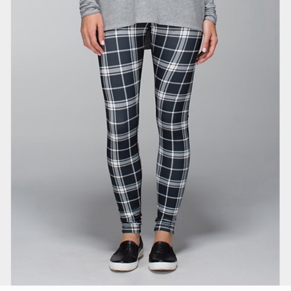 Lululemon Varsity Plaid Wunder Under leggings